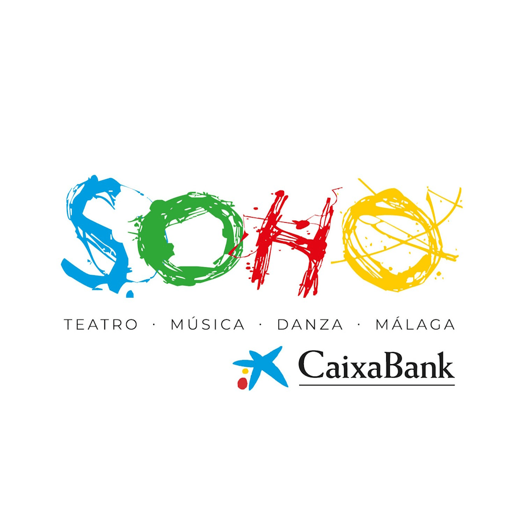 Logotipo del Teatro del Soho CaixaBank, empresa patrocinada por Grupo OAM Plus